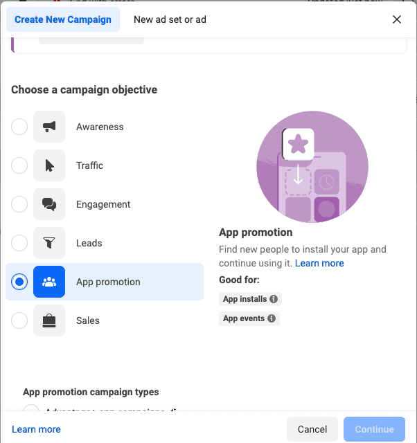 Facebook App Promotion Ads